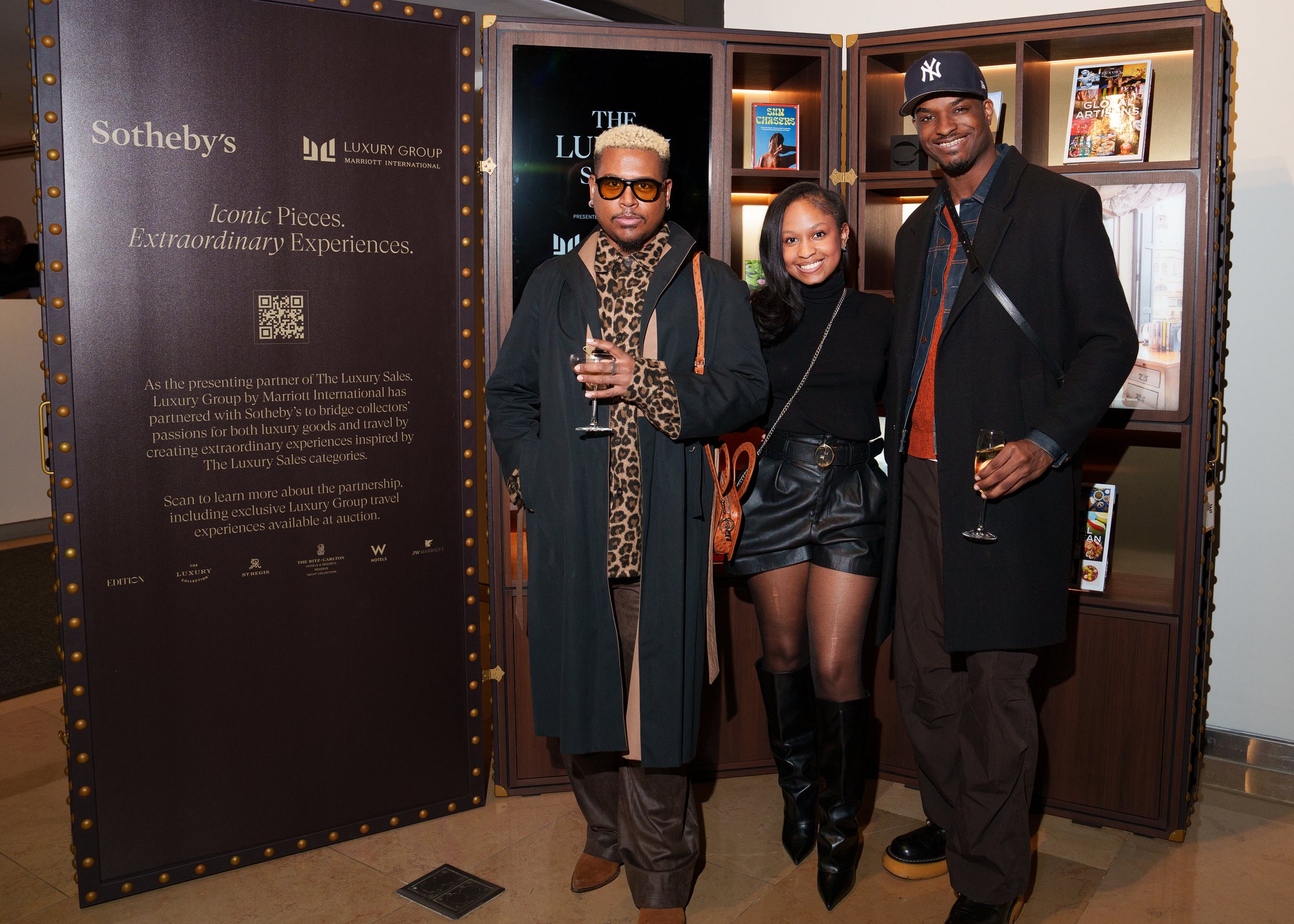 Guests at the Marriott Luxury Group and Sotheby's partnership event
