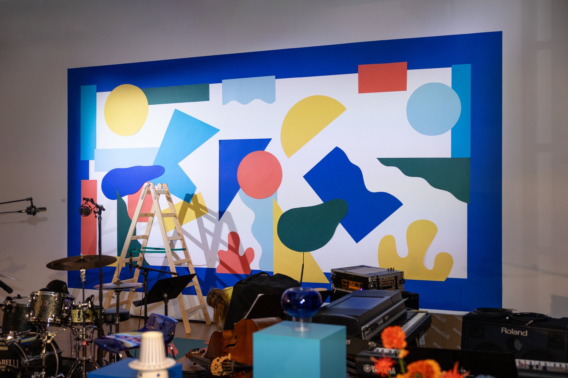 Live art installation at Centre Pompidou