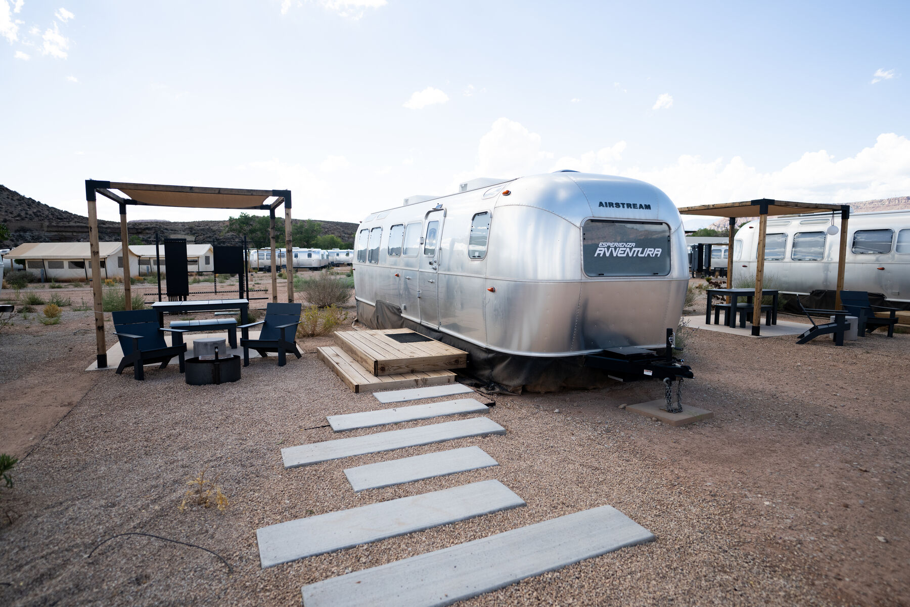 Airstream accommodation at the AutoCamp Zion base