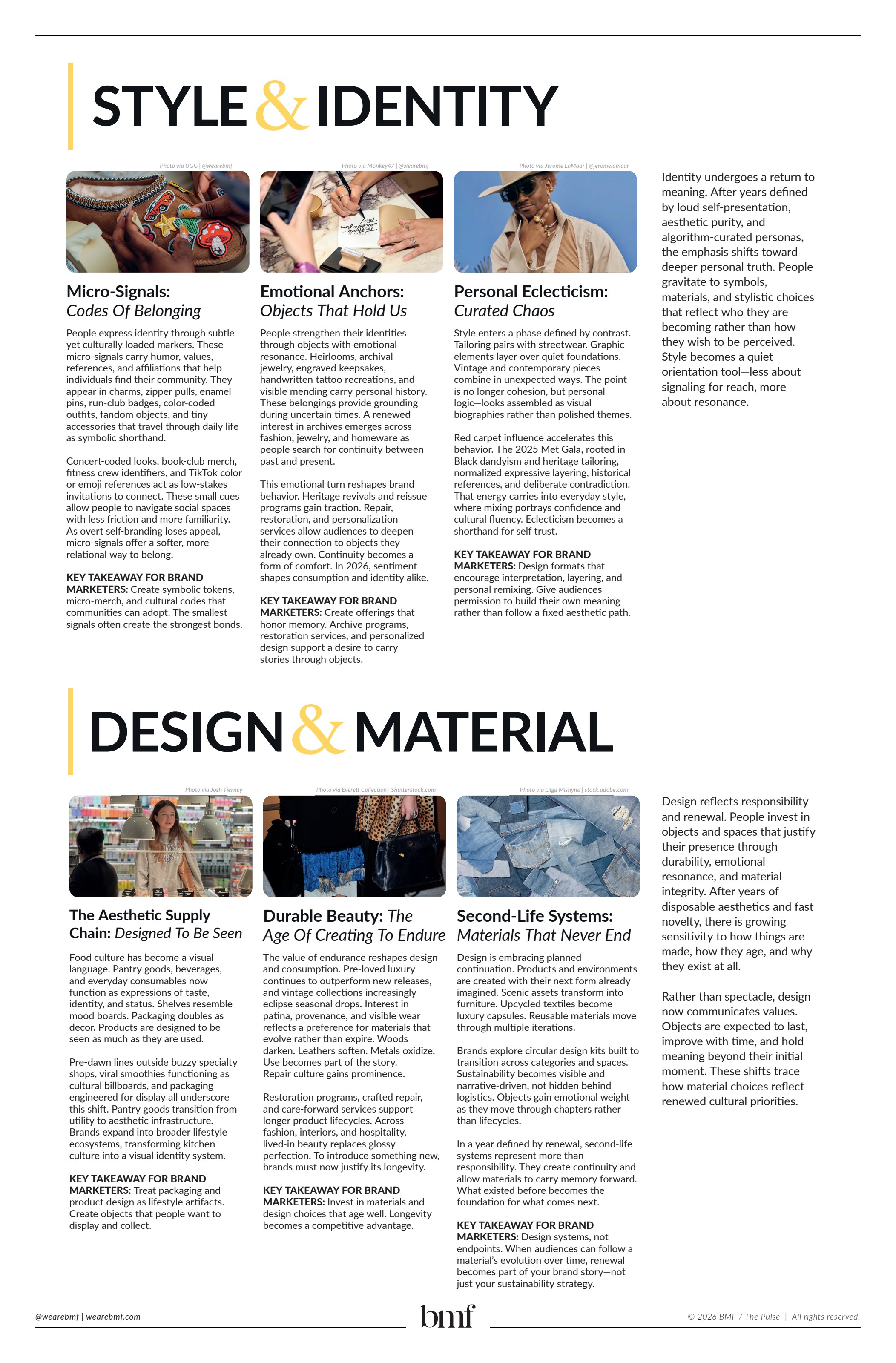Style, Identity, and Design sections detailing cultural renewal