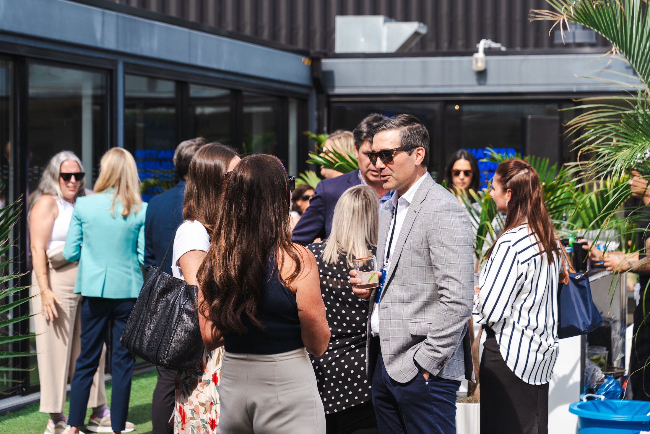 Guests networking at the Visa She's Next event