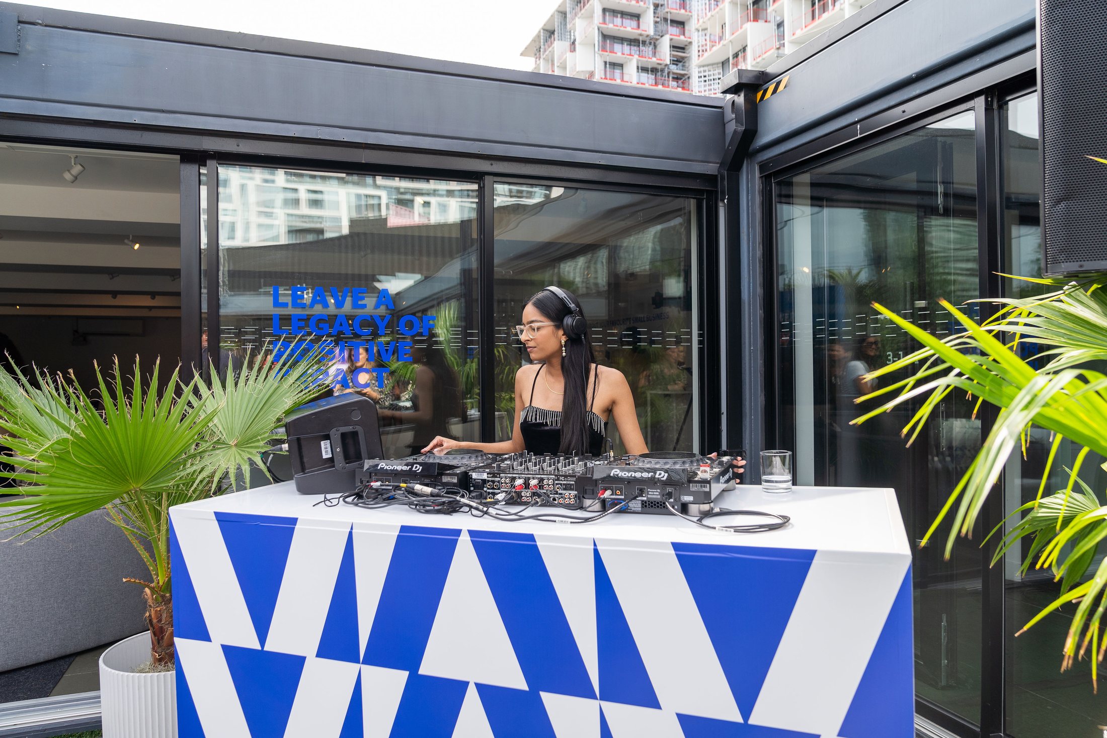 DJ performing at the Visa She's Next gathering