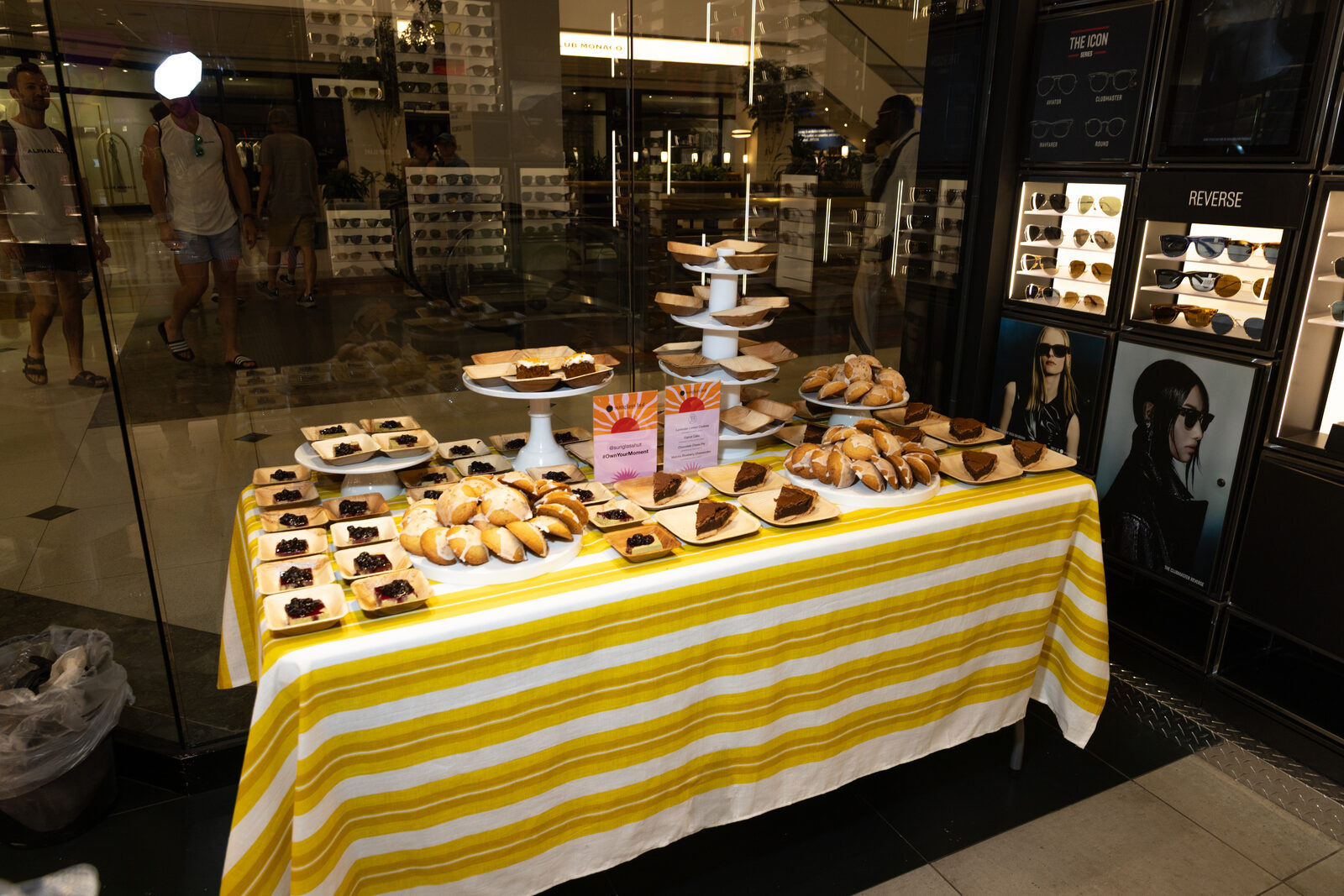 Guests at a Sunglass Hut summer in-store activation